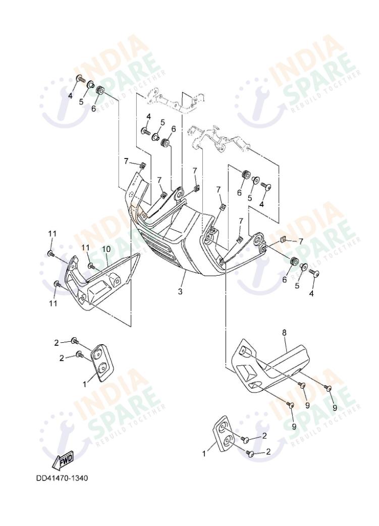 YAMAHA DD41 XSR Series LEG SHIELD